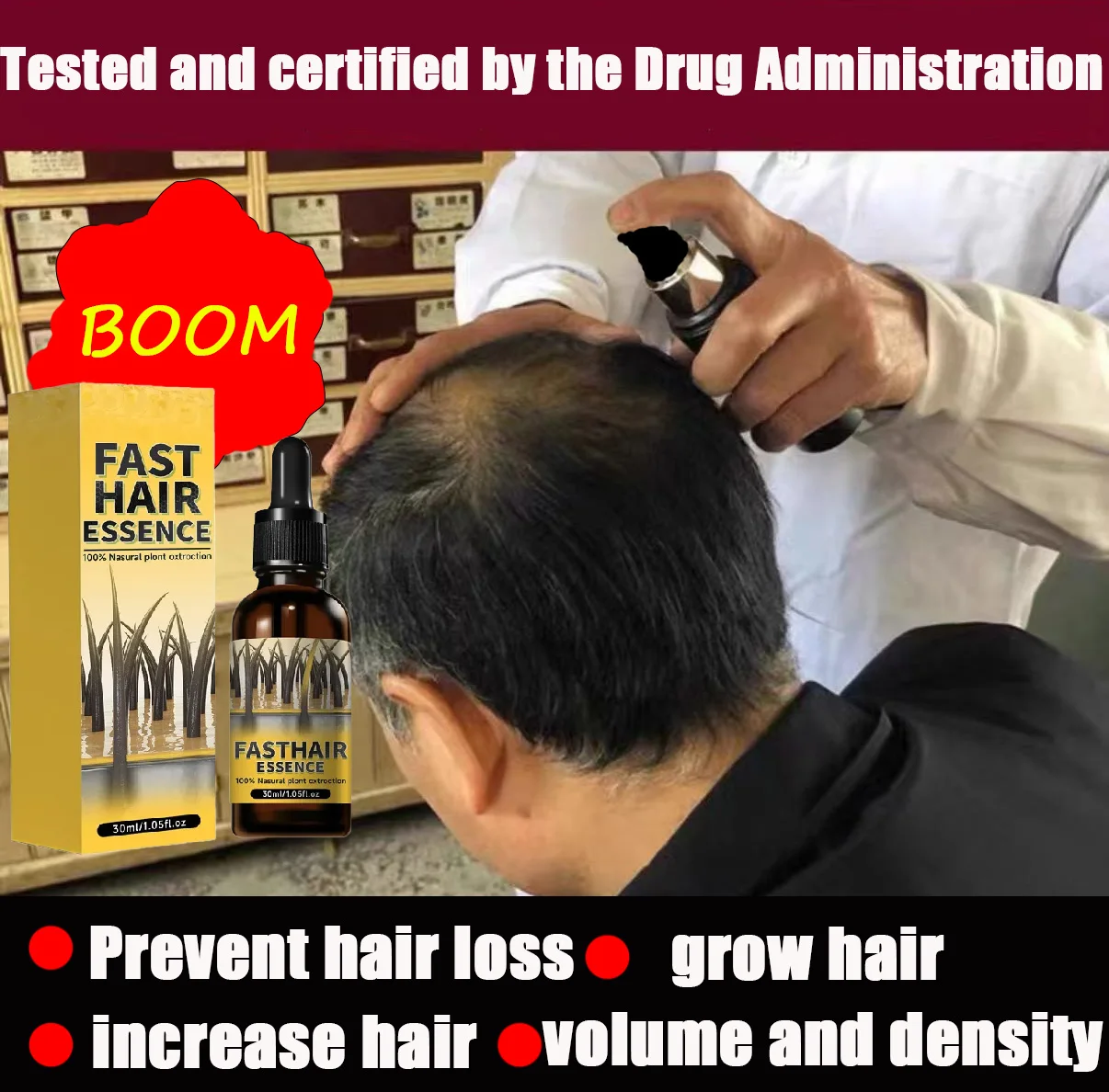

Hair Growth Essential Loss Regrowth Treatment Strengthens Hair Nourishes Scalp Light Weight Non Greasy Improve Scalp Circulation