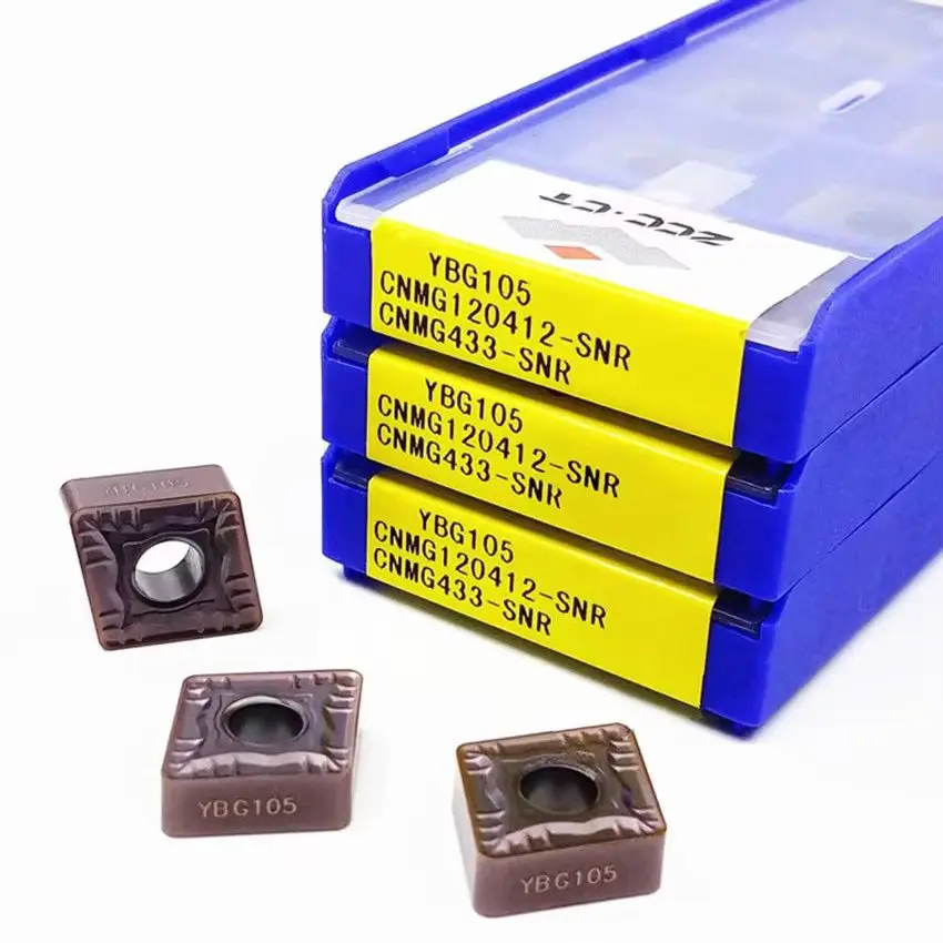 

CNMG120408-SNR YBG105/CNMG120412-SNR YBG105/CNMG120408-SNR YBG212 CNMG432 CNMG433 ZCC.CT Твердосплавные токарные пластины с ЧПУ 10 шт./кор.