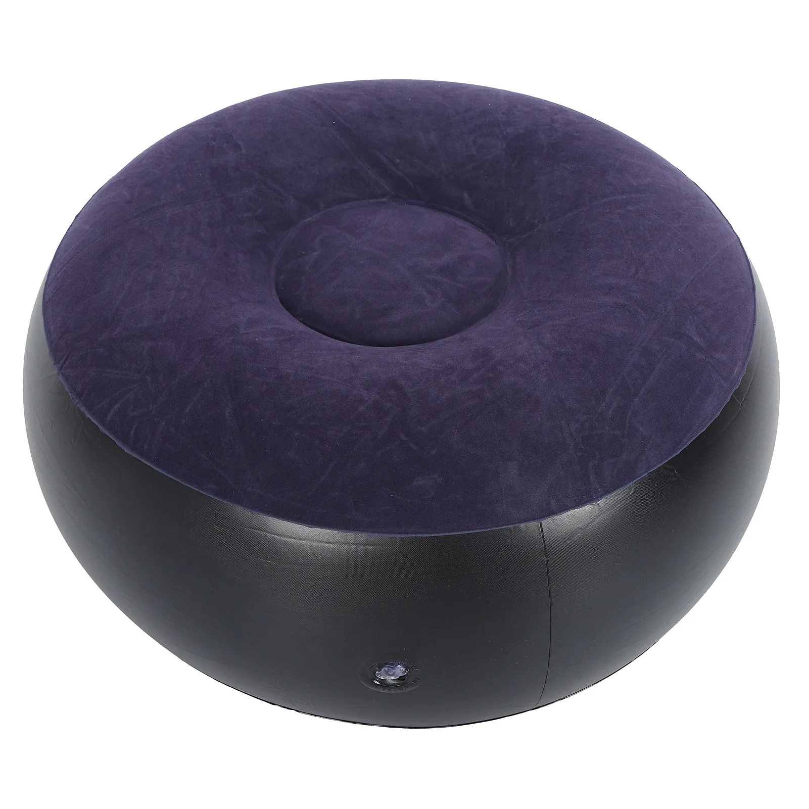 Portable Outdoor Camping Chair Inflatable Flocking Stool Footrest for Home Office Travel