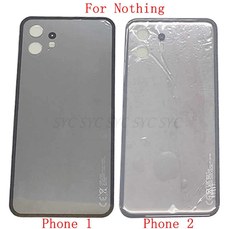 Back Cover Rear Door Housing Case For Nothing Phone 1/2 Battery Cover with Logo Repair Parts