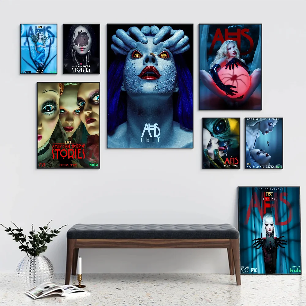 TV Show American Horror Story Classic Movie Posters Vintage Room Bar Cafe Decor Nordic Home Decor