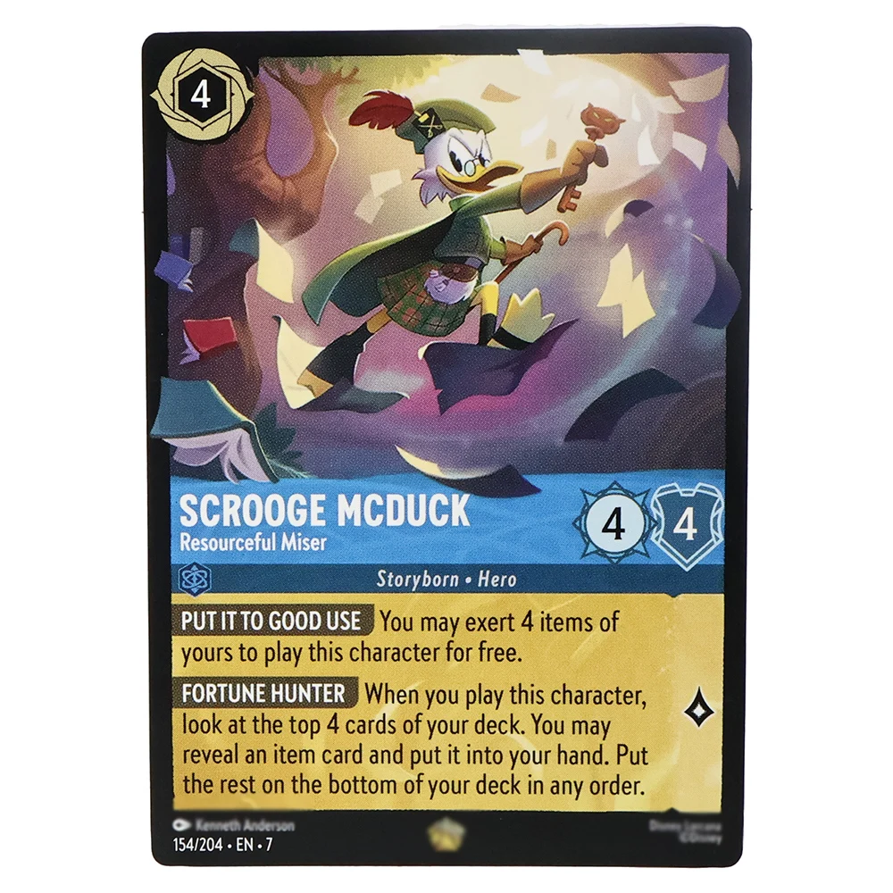 Version anglaise PROXY Lorcana chapitre 6 chapitre 7 cartes Dalsy TIC ET TAC Tiana Tigrou Basil Baymax YamaTCG jeu cartes de Collection