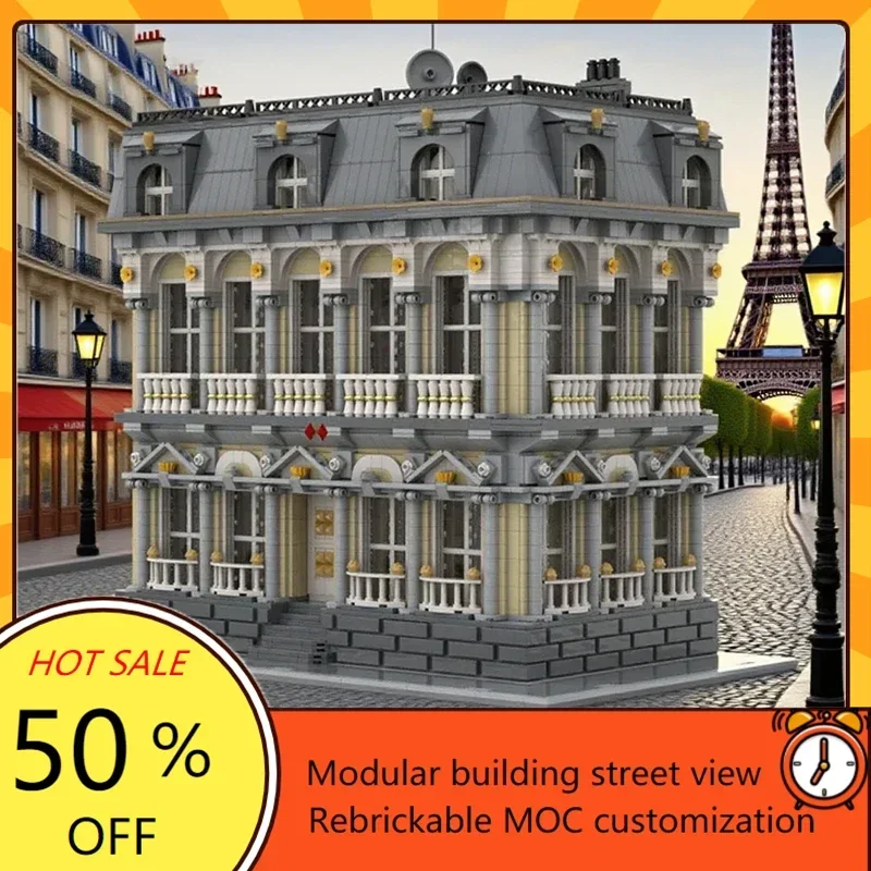 8491 Piezas, Edificio de la Embajada, Rompecabezas Modular MOC Personalizado, Modelo de Arquitectura Creativa, Juguete Educativo DIY, Regalo