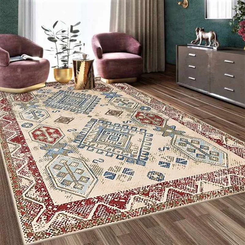 Living Room Carpet Is Dirt Resistant And Easy To Take Care Of Famous Family Style Light Luxury Senior Sofa CoffeeTable Blanket B