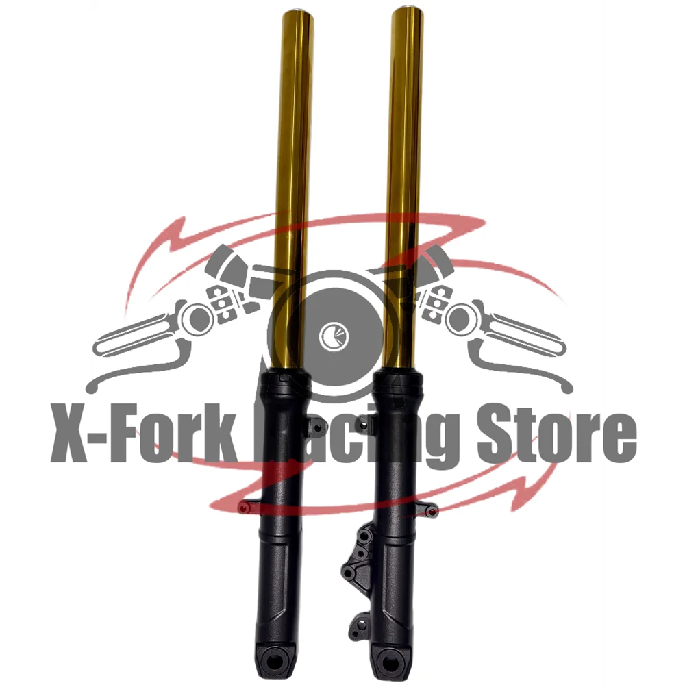 Used Front Fork Suspension Shock Absorber Set For Kawasaki NINJA400 2018-2024 2019 2020 2021 2022 2023 DLC Fork Inner Tubes