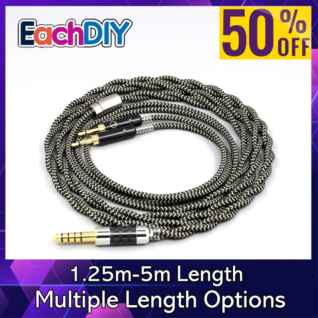 

2 Core 2.8mm Litz OFC Earphone Shield Braided Cable For Sivga Phoenix SV021 SV023 Oriole PII Apollo Aiva Oppo PM-1 LN009046