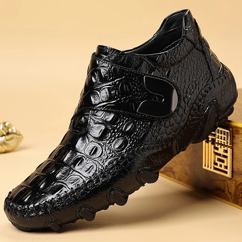 

High-end Ankle Boots Handmade Casual Boots Outdoor Treking Footwear All-match Botas Mens Classical Soft Leather Motorcycle Boots