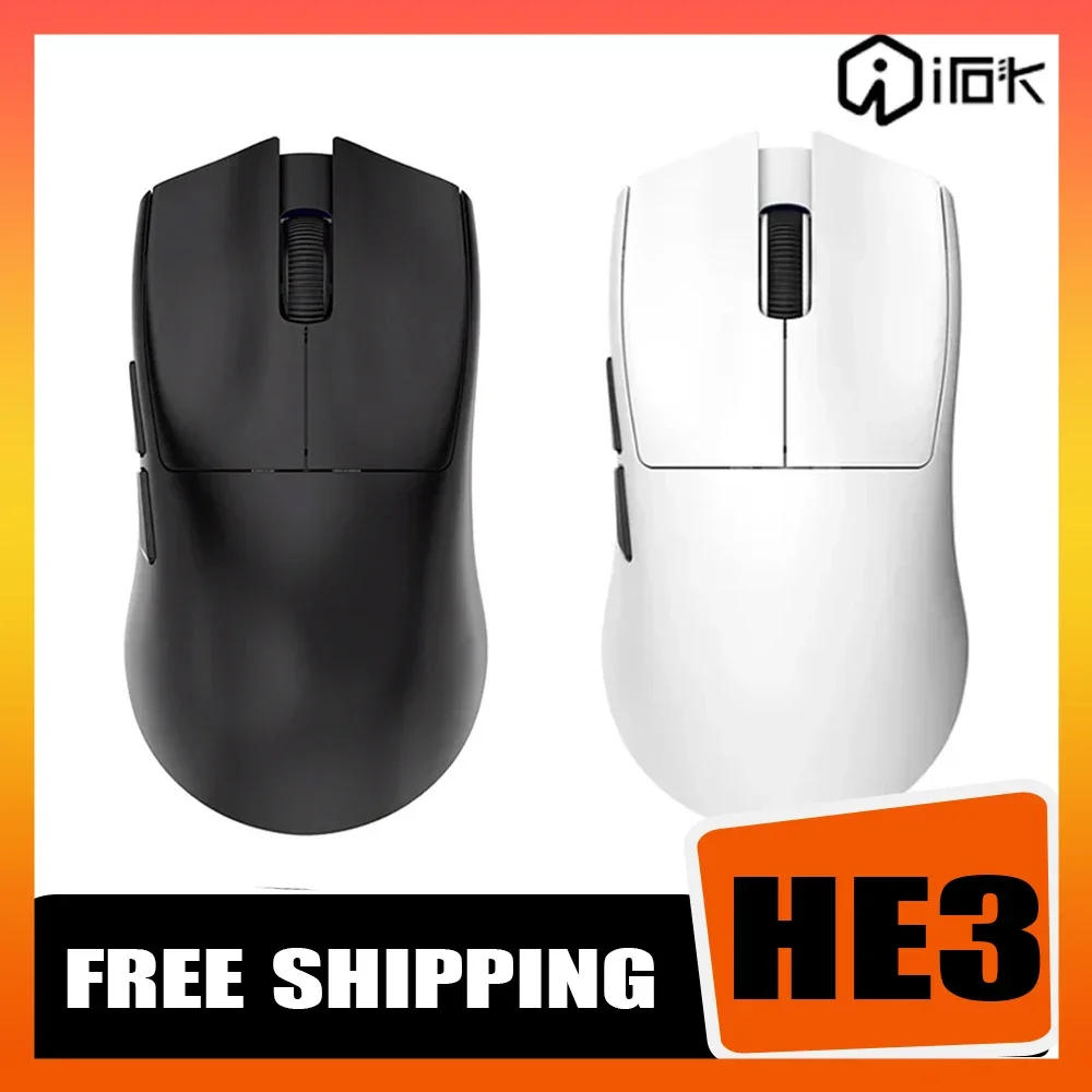 

Irok He3 Mouse Hes Se Pro Max Bluetooth Wireless Tri Mode E-sports Ergonomics Gamer Mice Accessory for Computer Pc Gaming Gifts