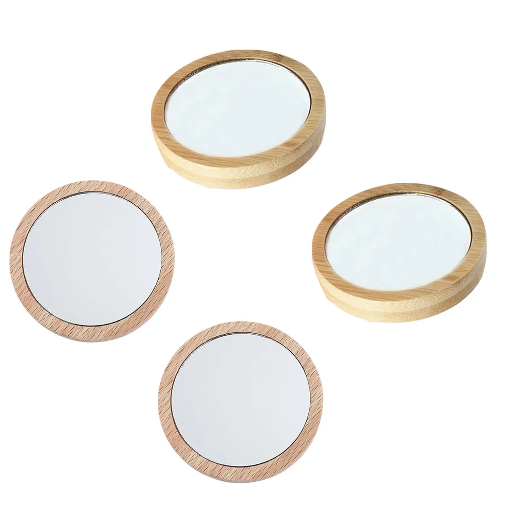 

4 Pcs Makeup Mirror Double Sided Handheld Mirrors Table Top Circle Round Vanity