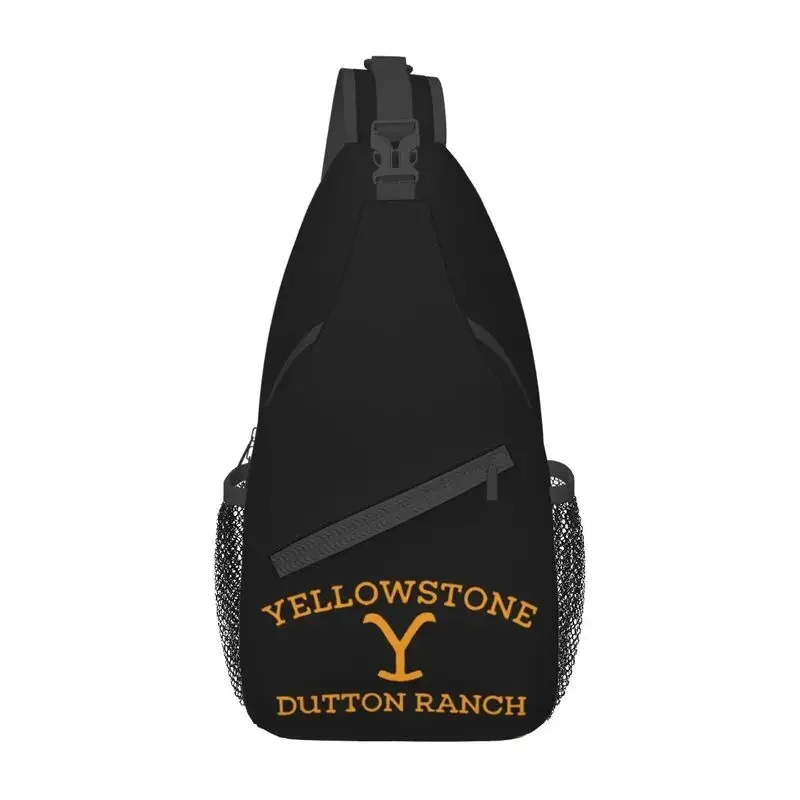 Cool Yellowstone Dutton Ranch Sling Bags for Travel Hiking Men's Chest Crossbody Backpack Shoulder Daypack