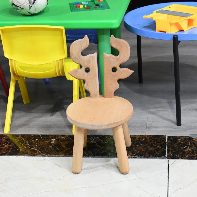 Children's stool Children's chair Small stool Calf solid wood eating Learning chair Writing Kindergarten Dining chair