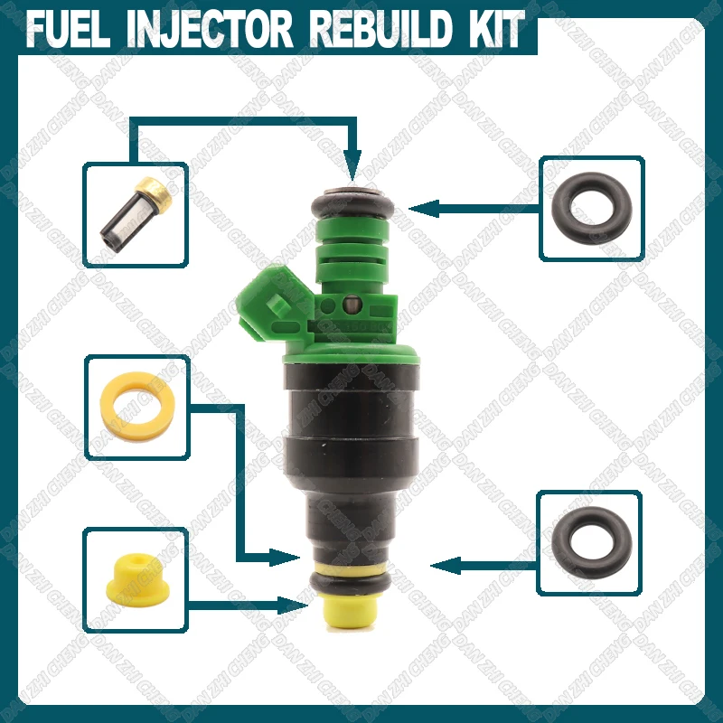 Fuel Injector Service Repair Kit Filters Orings Seals Grommets for PORSCHE 944 M44 51 52 S2 2.5T 2.5 TURBO 84-91 0280150803