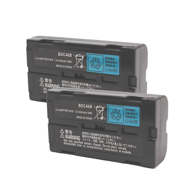 2Pcs BDC46B Battery for SET/NET 210/510/610 Total Station Li-ion Battery BDC46B