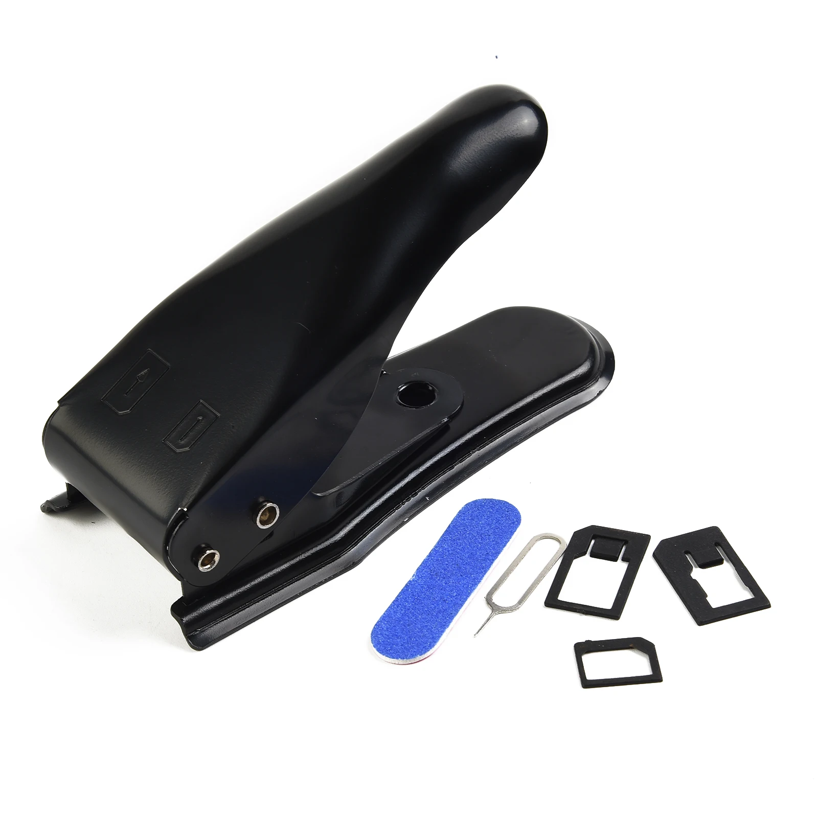 2023 Brand New Sim Card Cutter Adapter Alloy Steel Black Correct Cut Cutting Tool Dual Multifunction Precise Fit
