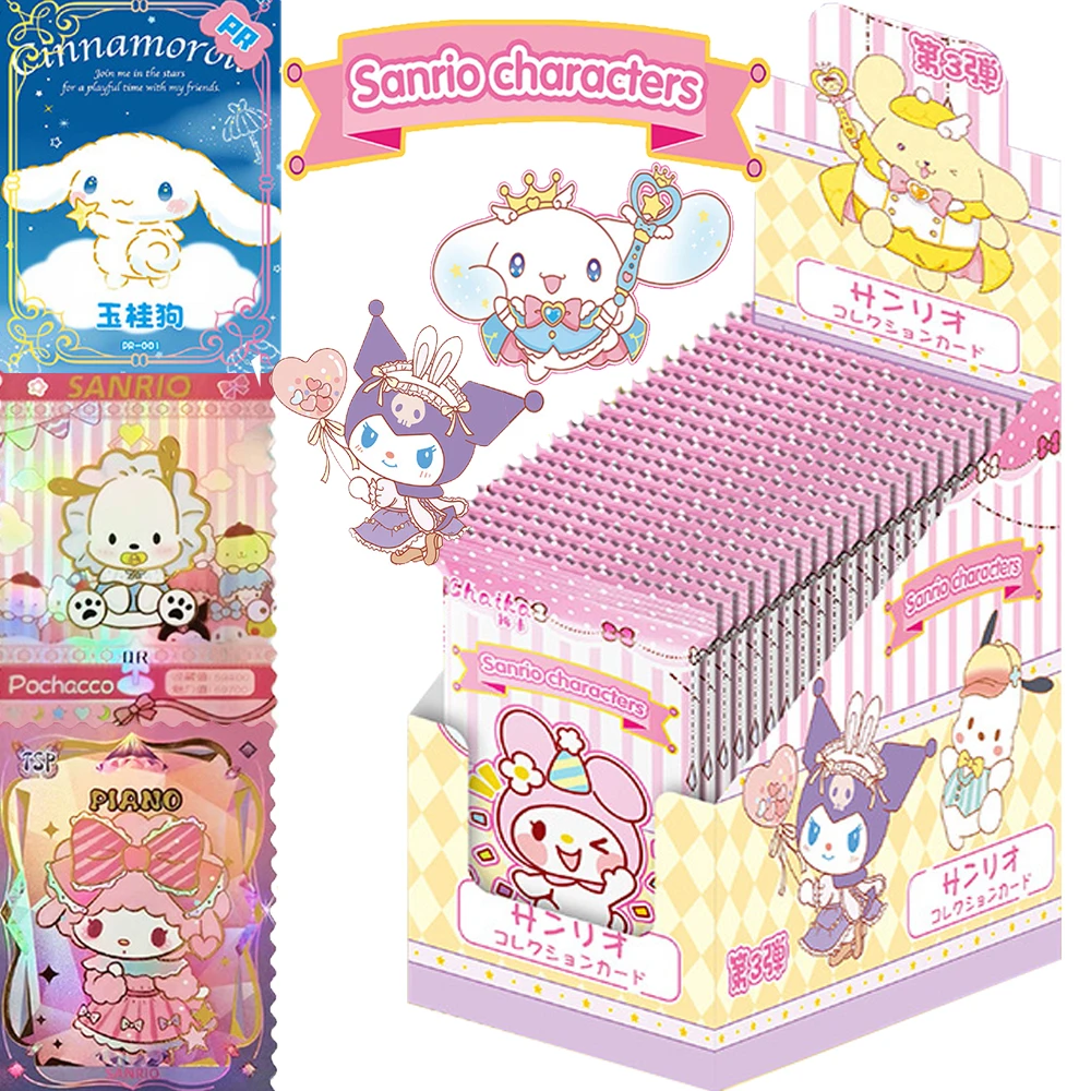 

Original Sanrio My Melody Collection Cards Kuromi Hello Kitty Unique Exquisite Character Exclusive Portrait Cards Child Toy Gift