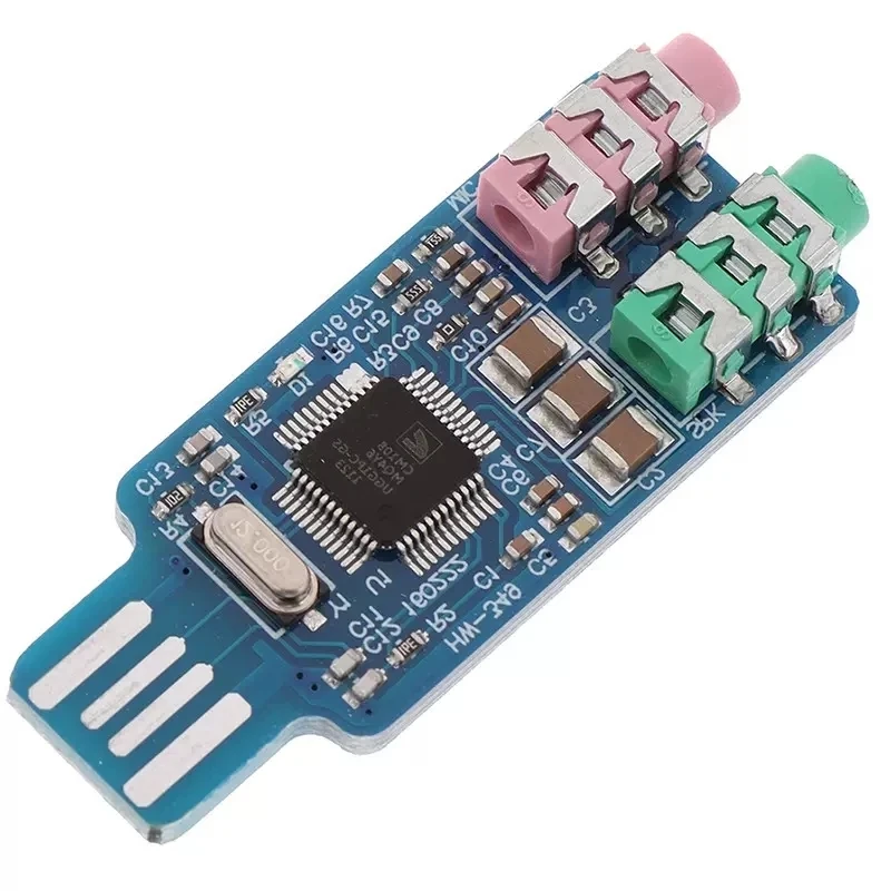 5V Mini CM108 USB DAC HIFI USB Sound Card USB Power DAC Decoder Board Module For Arduino Raspberry Pi 16 Bits