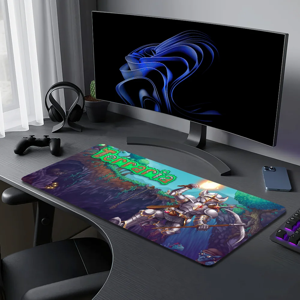 Mouse Pad Large T-Terraria Desk S Mat Keyboard Ergonomic Office Rubber Game PC Non-slip Anti-fray Home Custom Game Best Price