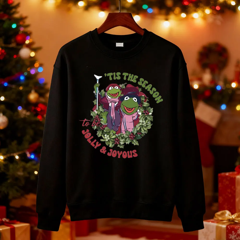 Tis The Season To Be Jolly Muppet Show عيد الميلاد كارول البلوز مضحك ريترو هدية الكريسماس الأسرة عيد الميلاد Roupas الأنثوية