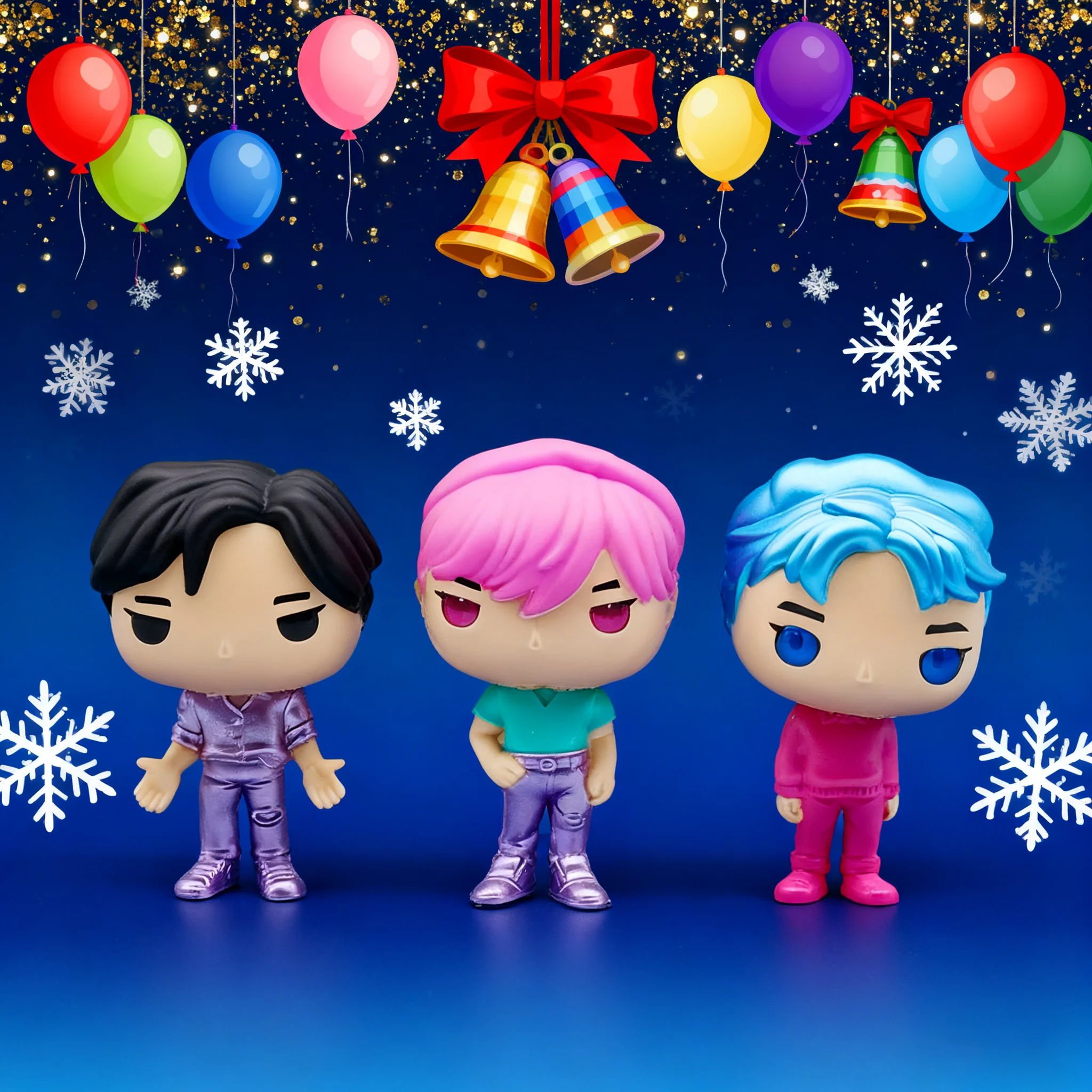 10pcs/set Cute Witch Hunting Group KPOP Figurine Series Protagonist Group Magpie Model Anime Game Doll Model Home Decoration