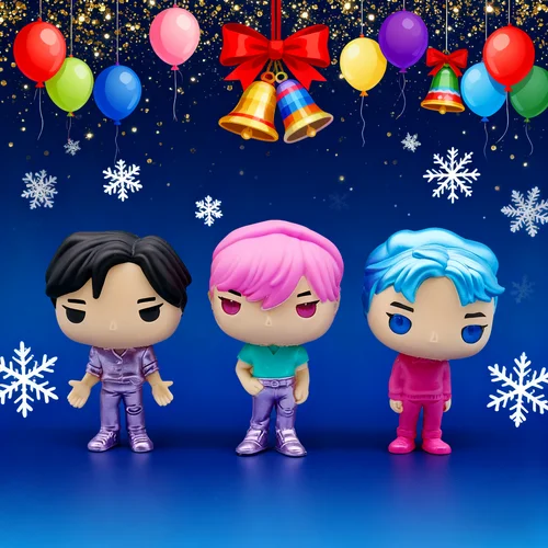 Imagen 2 del producto 10 unids/set lindo grupo de caza de bruja KPOP estatuilla serie protagonista grupo Urraca modelo Anime juego muñeca modelo decoración del hogar