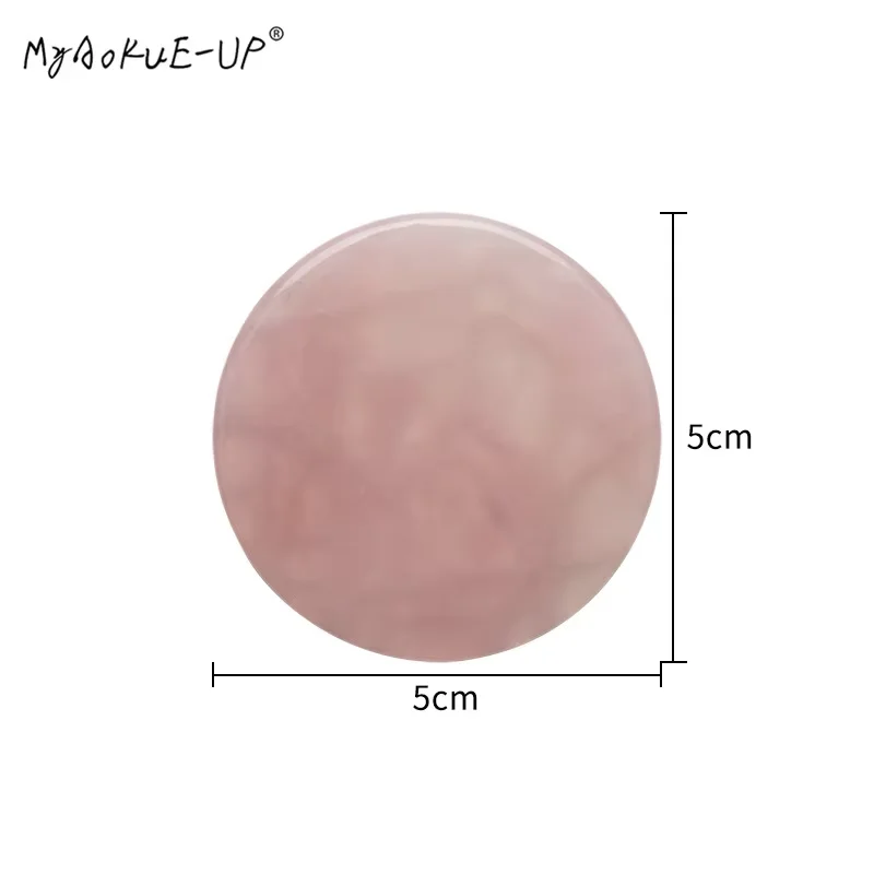 Eyelash Extension Pink Crystal Jade Stone Holder Grafting Tool Lash Glue Adhesive Pallet Lashes Makeup Tools