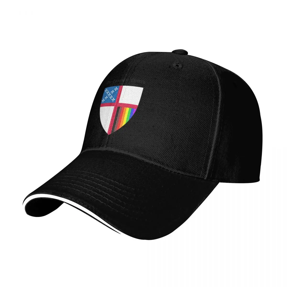 Episcopal Church Shield with 8 Colours Rainbow Pride 2 Baseball Cap Men Women Casual Summer Sport Sun Cap