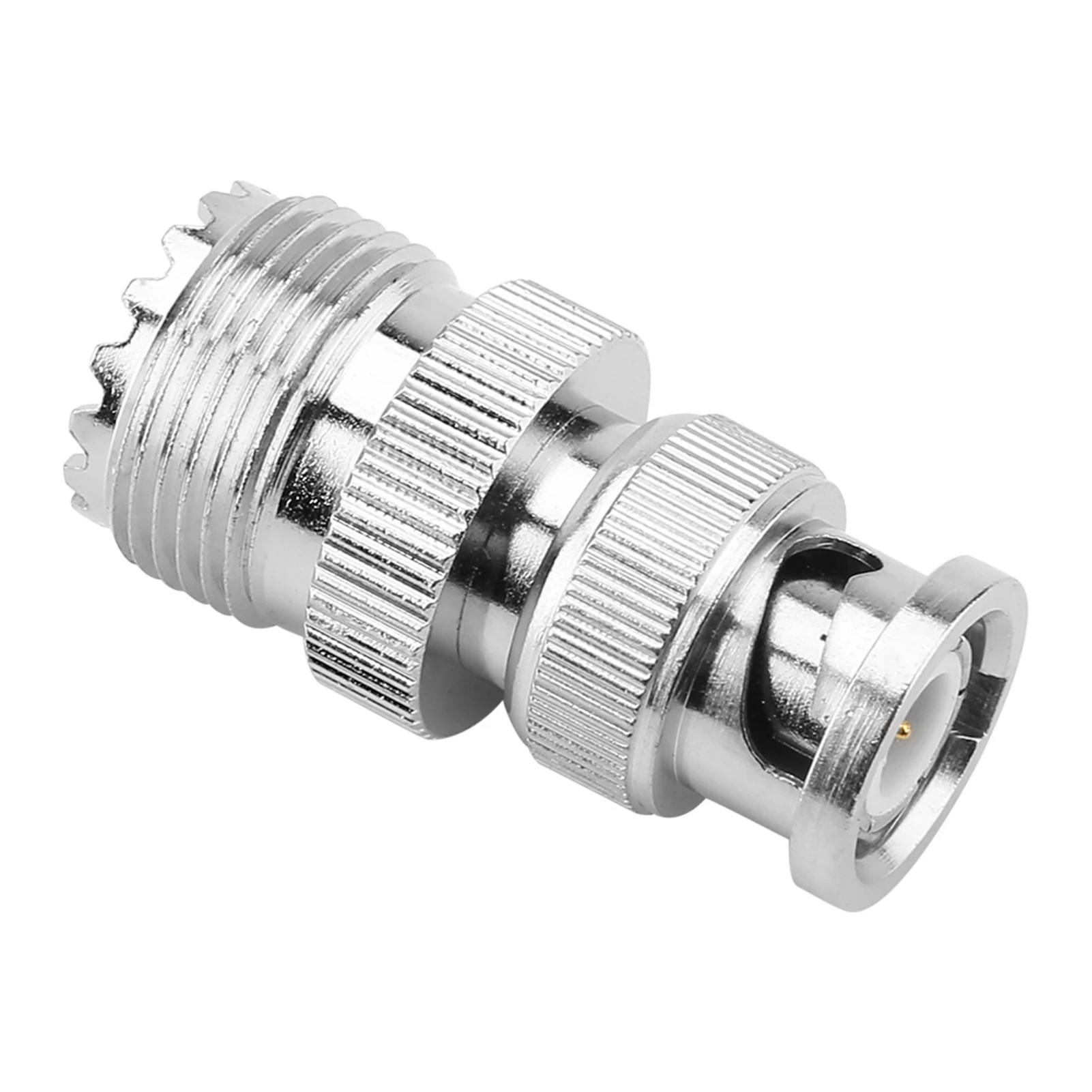 2pcs BNC Male Plug to UHF SO239 PL-259 Female Jack RF Coaxial Adapter Cable Connector