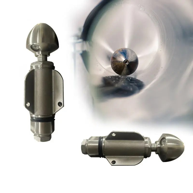 2KG 5KG Rotating Monkey King Ceramic Pressure Nozzle 3/4 Thread Sewer Pipe Unclogging High Pressure Drain Cleaning Jet Nozzle