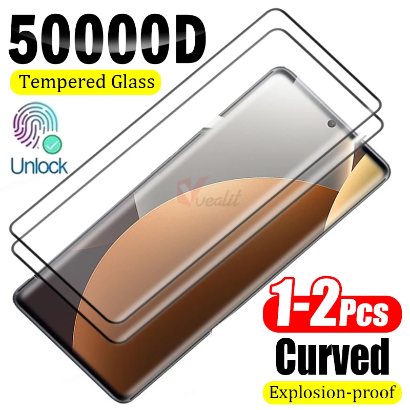 

1-2pcs Full Glue Cover Screen Protector for Xiaomi Redmi Note 15 Pro+ Protective Glass for Redmi Note 15 Pro 4G Unlock Glass