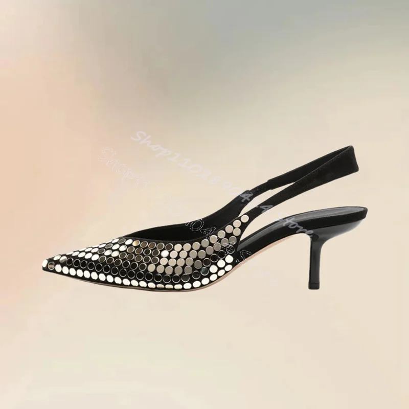 Silver Fish Scale Design Pointed Toe Cut Heel Pumps Slip On Women Shoes Thin High Heels Fashion Party 2024 Zapatos Para Mujere