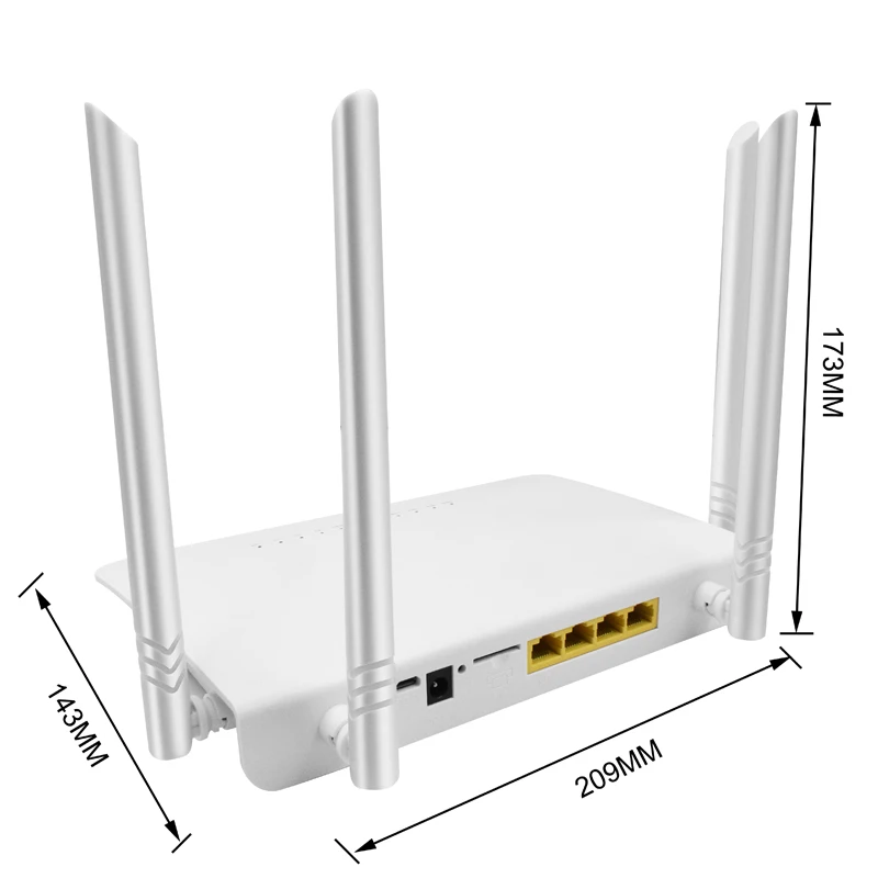 EATPOW-enrutador inalámbrico 4G, punto de acceso con tarjeta SIM, enrutador wifi 4G para el hogar, módem europeo de 300Mbps, 12V, alta velocidad, RJ45, WAN LAN, antena externa