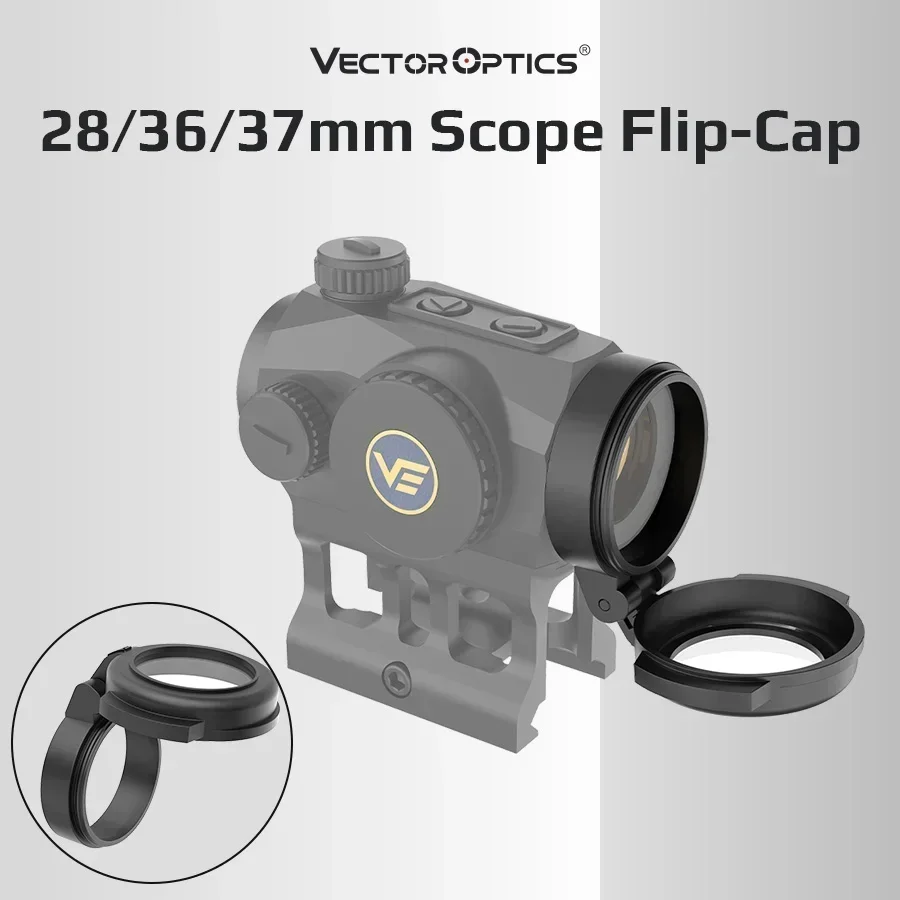 Vector Optics 28mm Red Dot Sights Protective Scope Flip-Cap for Lens Shields Against Dust, Debris, and Scratches 36mm/37mm