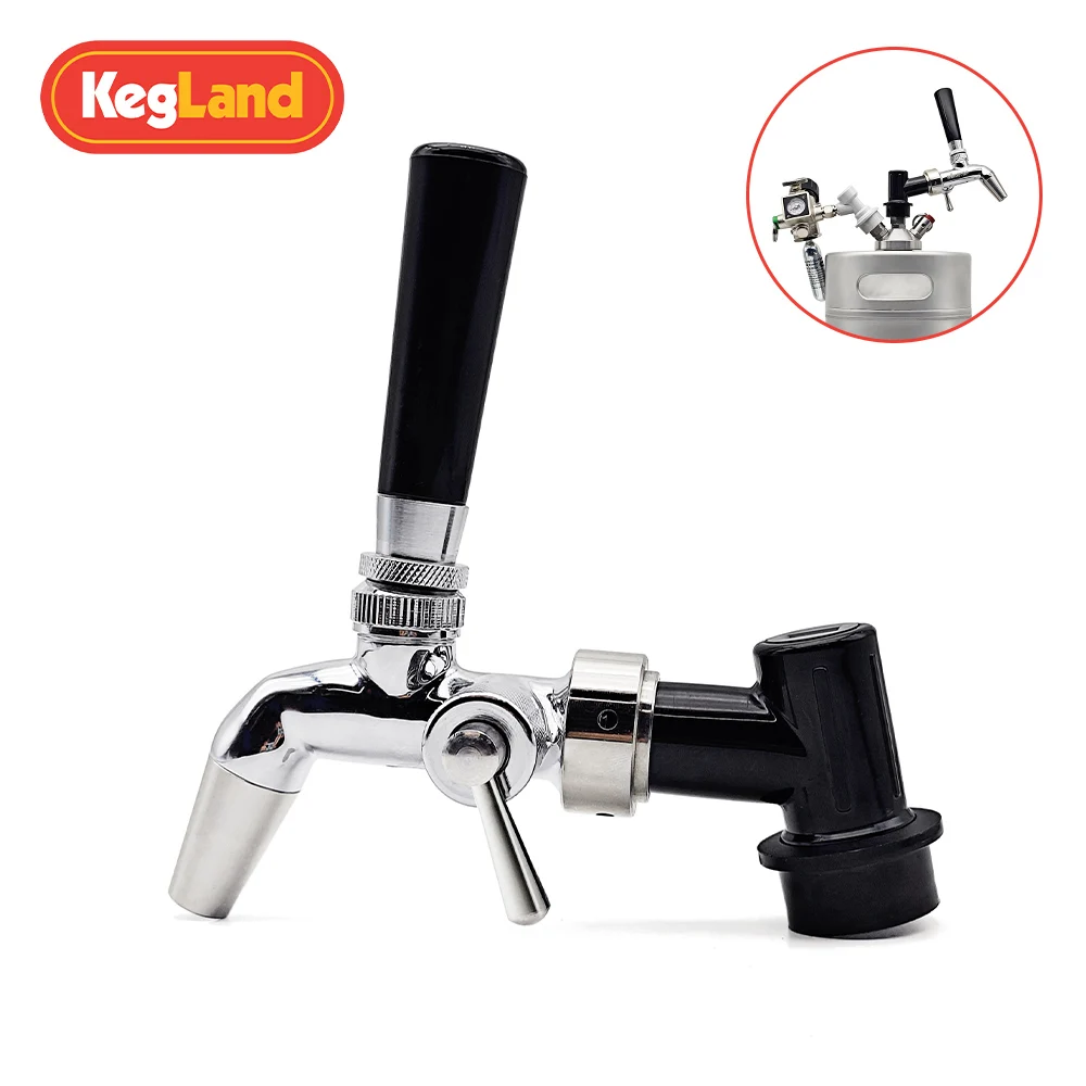 KegLand NukaTap G2 Beer Tap Kits Flow Control Faucet with Plastic Handle Kitchen Supply Home Brewing