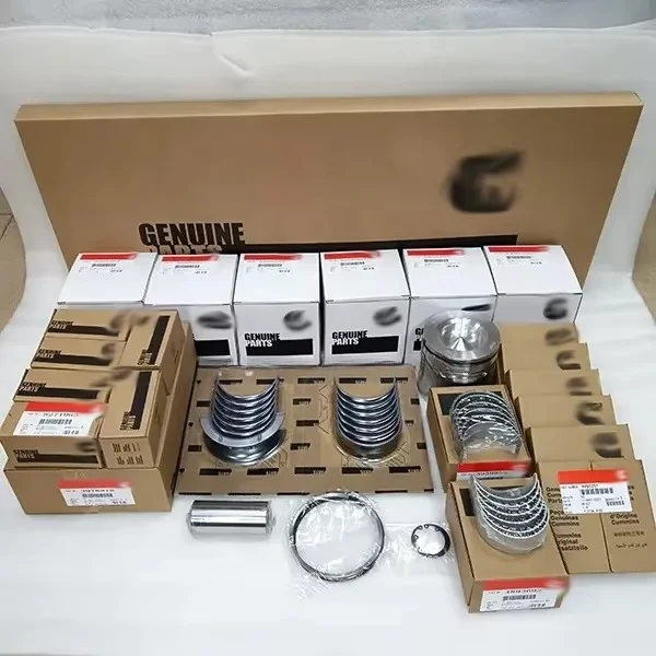 Diesel Engine Parts 6D107 QSB6.7 Engine Liner Kit 5255257 Piston Parts Piston Ring Bearing Set for 4BT 6BT5.9 ISX15 QSX15