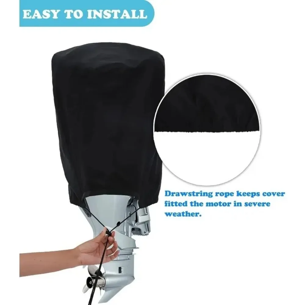 Waterproof Protector Dustproof Air Antigores Yacht Marine 600D 15-300HP Motor Engine Boat Cover Anti Half Outboard UV Oxford
