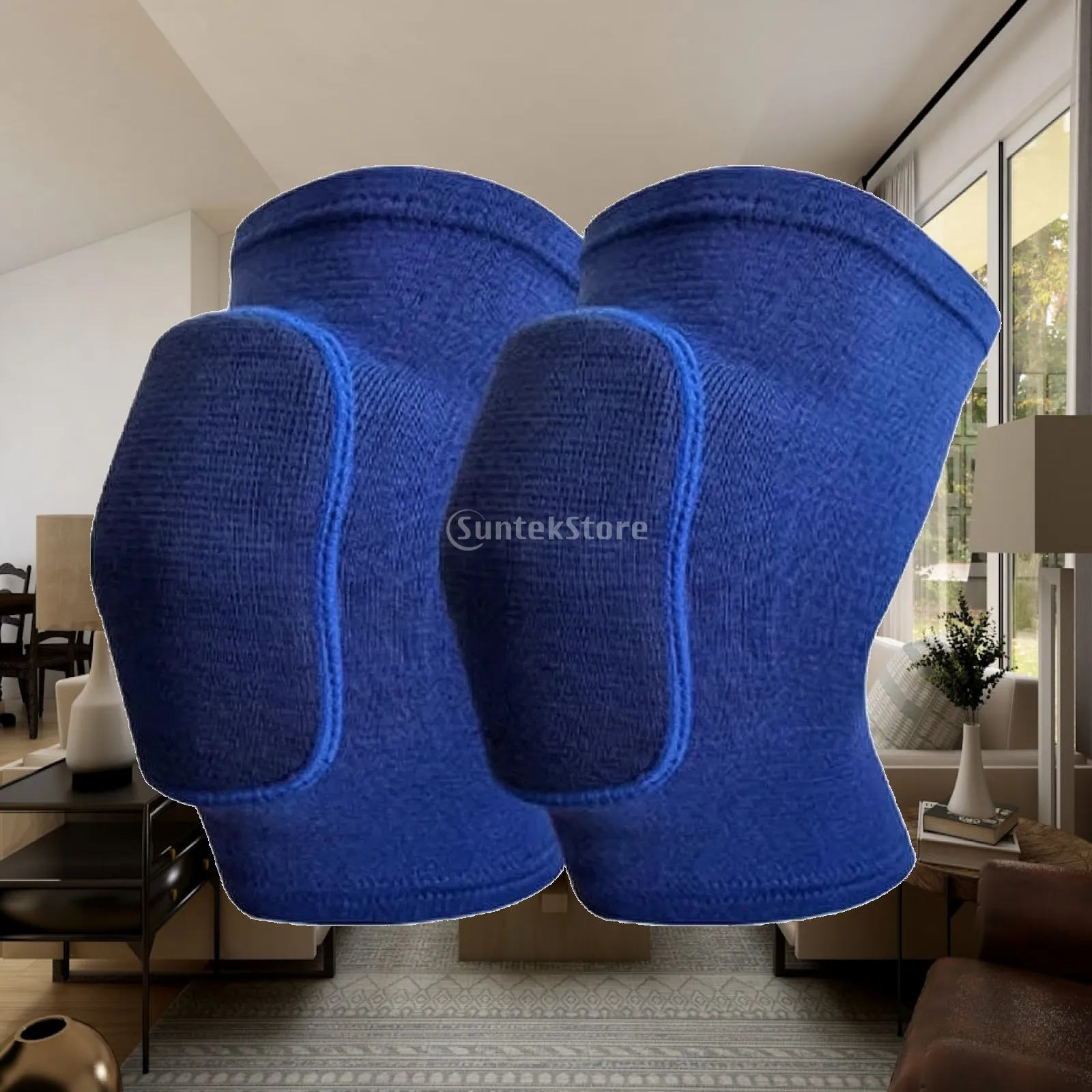 Knee Pads Elastic Knee Pads with Sponge Padding Guard Gear Thick Non-Slip for Dancers, Dance Practice, Pilates
