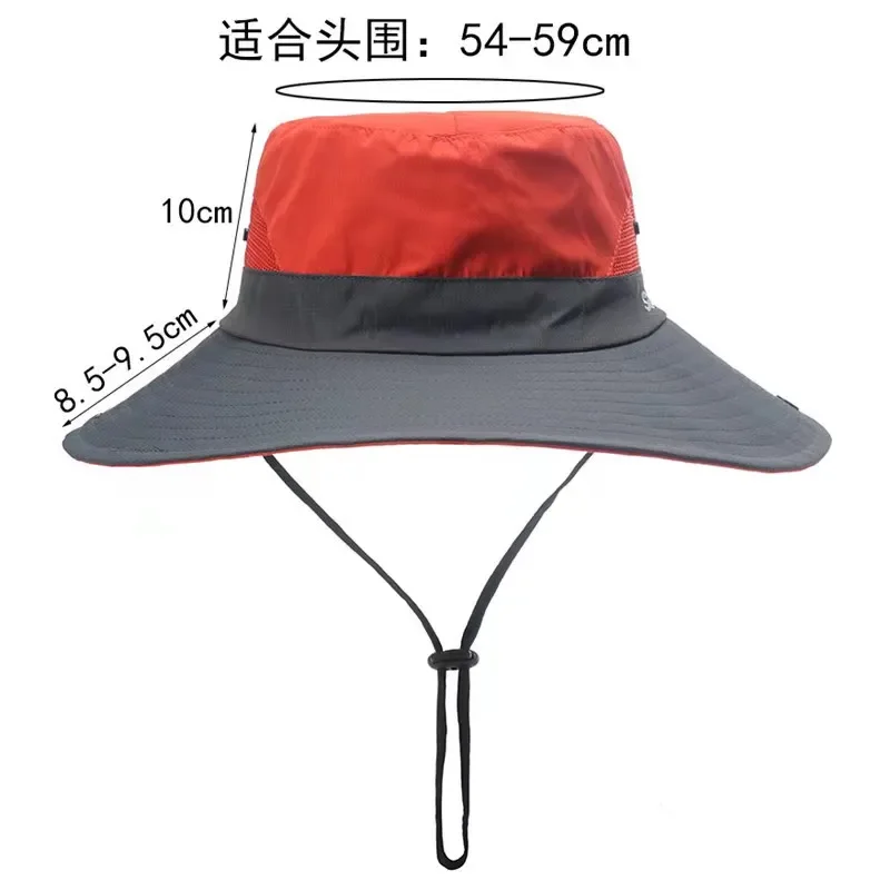 Women Ponytail Fisherman Hat Waterproof Sun Cap Pure Color Outdoor Travel Fishing Climbing Hiking Large Brim Bucket Hat Fashion