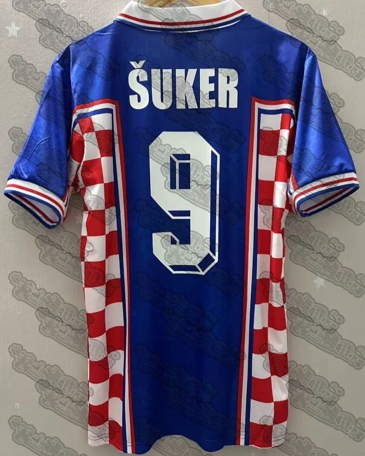 2025 Top Selling Football Shirt Series Croatia Retro Same Style Training Jacket Round Neck Summer Adult and Children's T-shirt