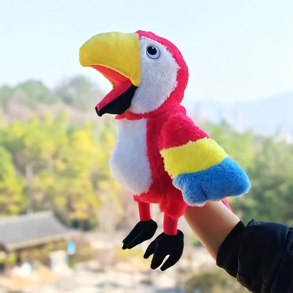 Marioneta de mano Unisex Toucan, nuevos diseños de aves de 5 estilos, juguetes de peluche, accesorios de Control manual de rendimiento lindo