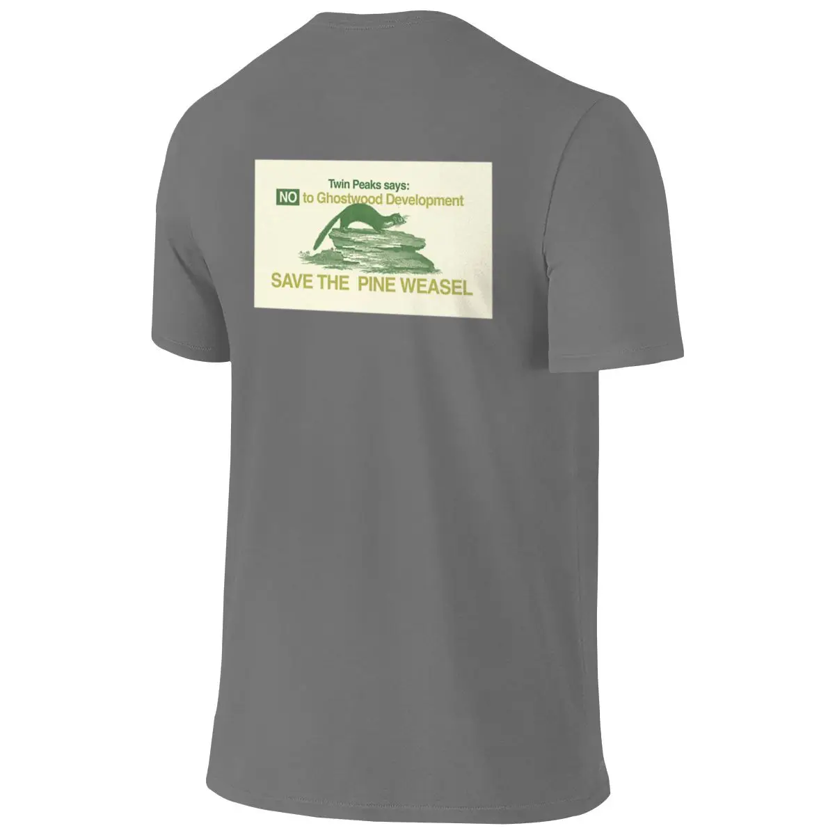 SAVE THE PINE WEASEL Nude Feeling Reversible T-shirt Light Minimalism Anti-Pilling Basic Tee
