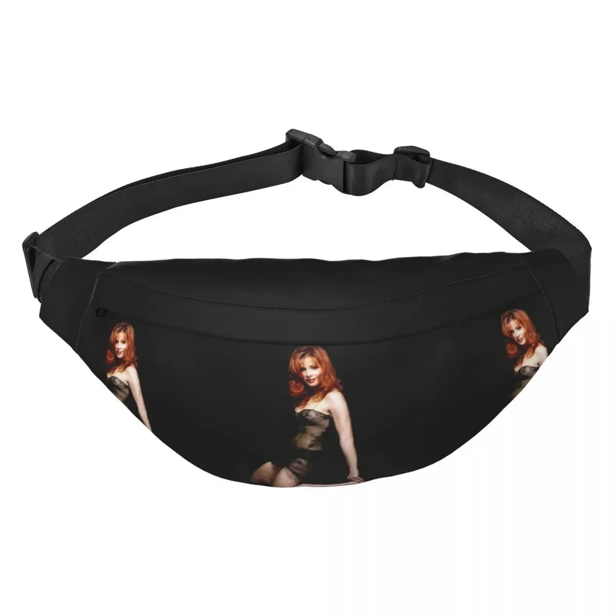 Sexy Mylene Farmer Fanny Pack Women Men French Singer Songwriter And Actor Sling Crossbody Waist Bag Traveling Phone Money Pouch