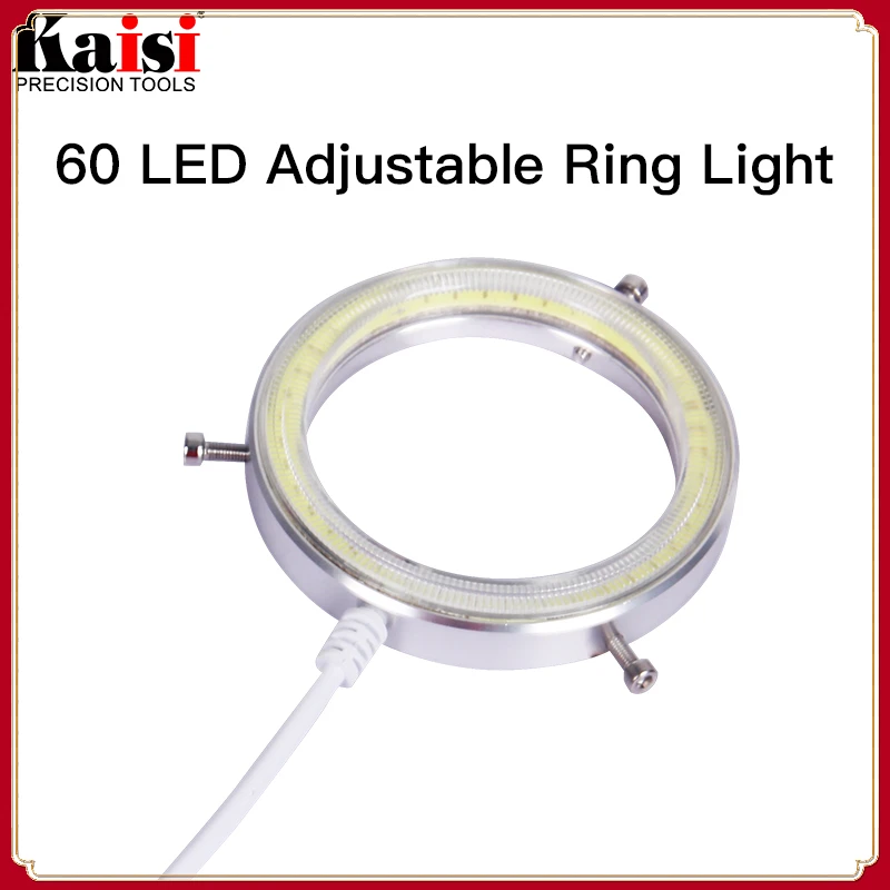 

Kaisi Ultrathin 60 LED Adjustable Ring Light illuminator Lamp For STEREO ZOOM Microscope USB Plug