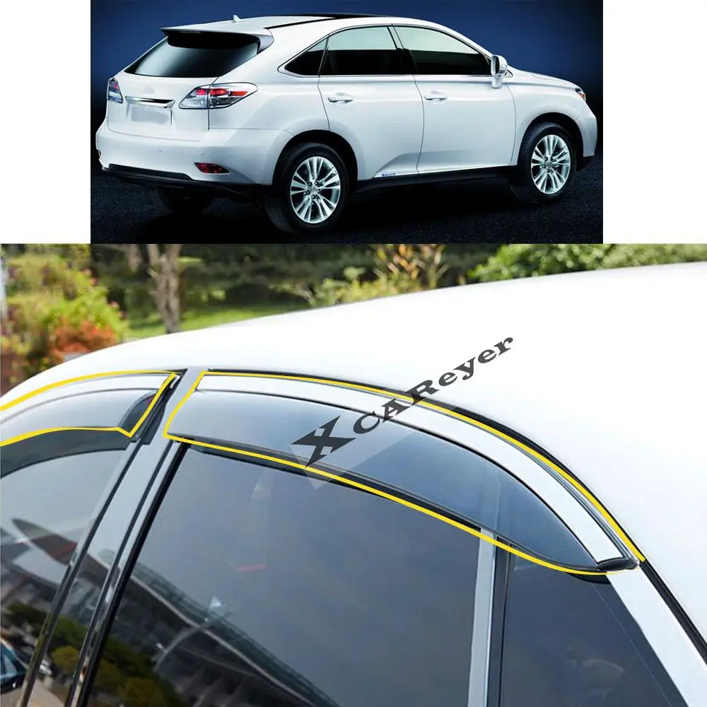 For Lexus Rx (XU30) RX350 Rx270 Rx300 Rx400h rx450h 2004 2005-2008 2009 Car Sticker Window Glass Wind Visor Rain/Sun Guard Vent