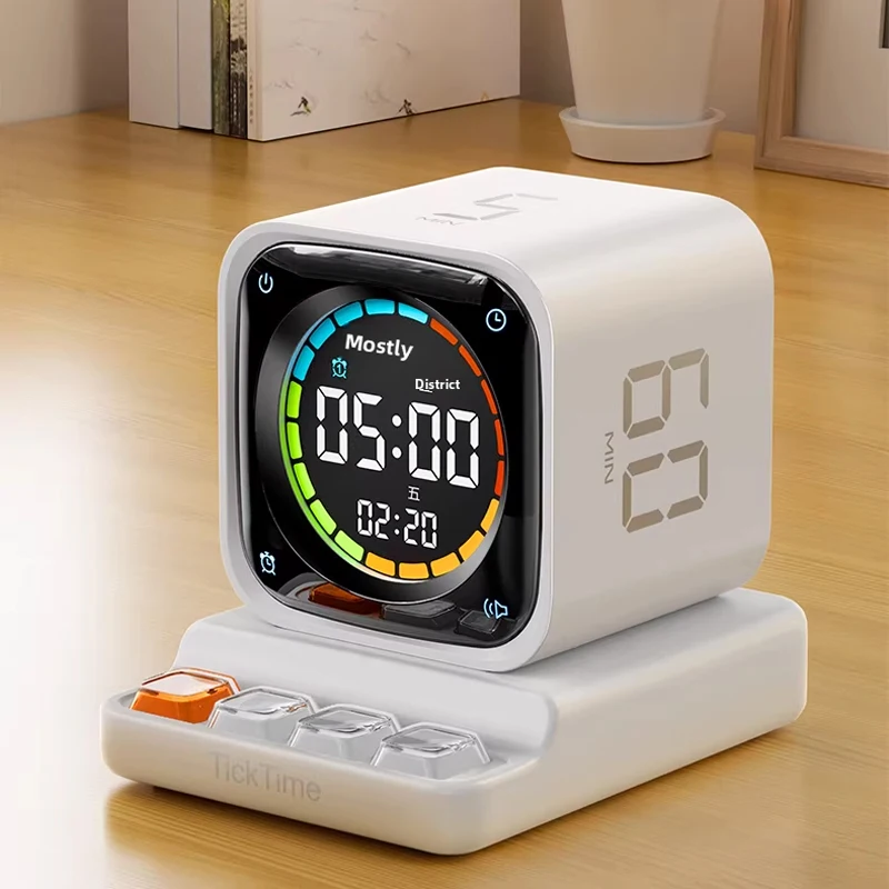 Llano TK3 Timer Countdown Electronic Clock with LED Display for Cooking Study Mini Digital Timer