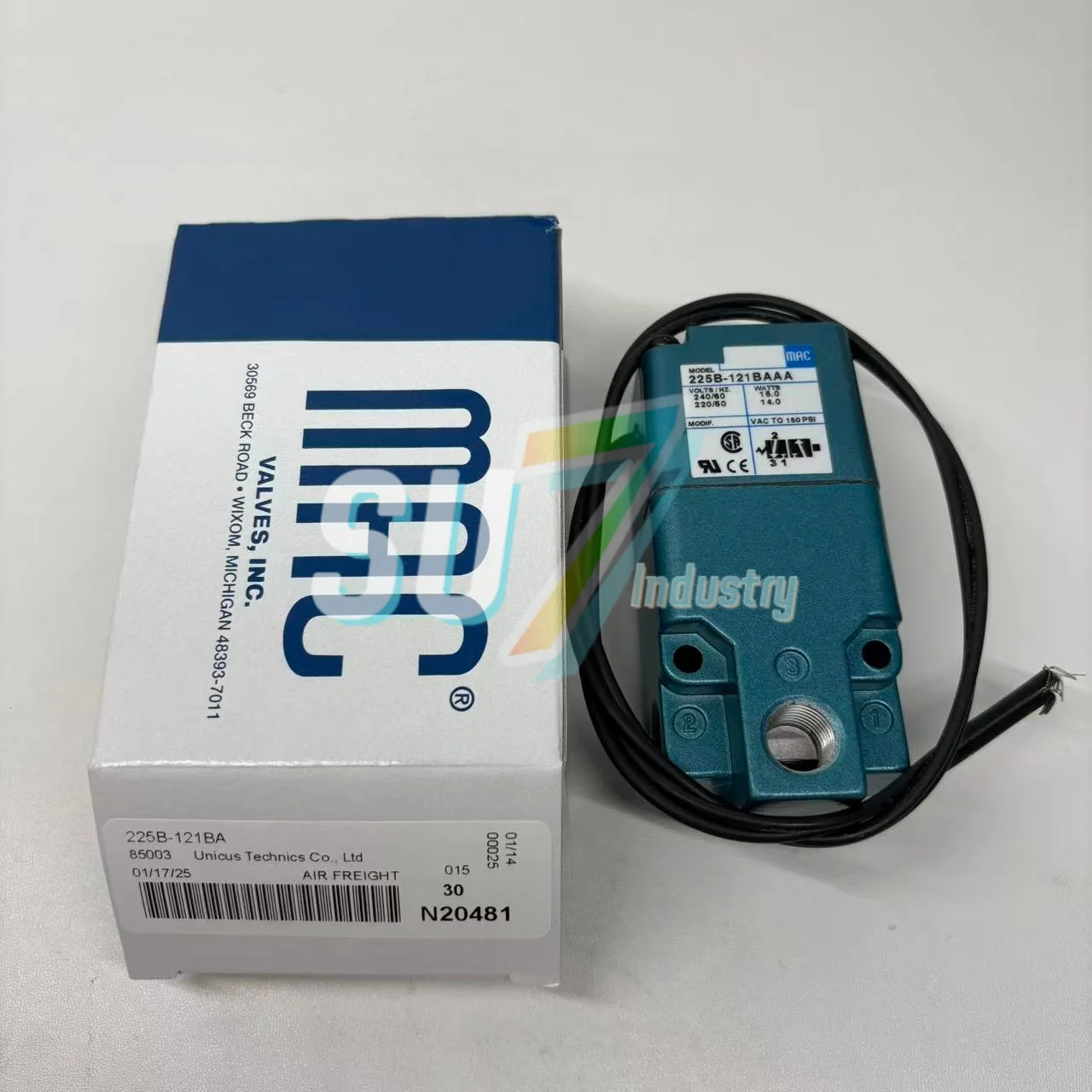 Novo em estoque válvula solenóide 225B-121BA 225B-121BAAA