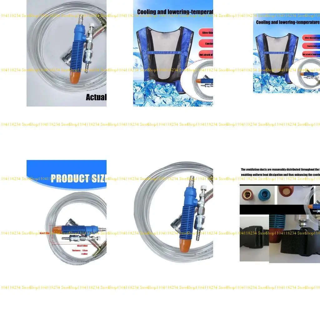 

P9FB Sturdy Nylon Compressed Air Cooled Vest for High Heats Jobs With Easy Temperature Adjustment and Comfortable Daily Use