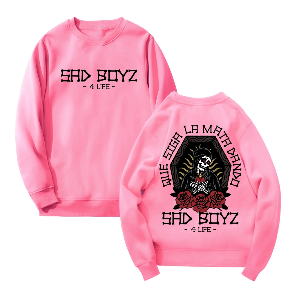 سويت شيرت Sad Boyz 4 Life Tour Merch Junior H بياقة دائرية وأكمام طويلة ملابس الشارع الشهير للنساء والرجال ملابس الهيب هوب