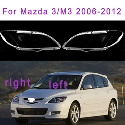 For Mazda 3/M3 2006-2012 Car Front Headlight Cover Transparent Glass Shell PVC Headlight Lampshade Car Accessories