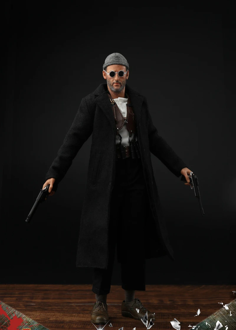 

DJ-CUSTOM DJ-16001 1/6 Male Soldier Jean Reno Double Head Carving Version Full Set 12'' Action Figures In Stock