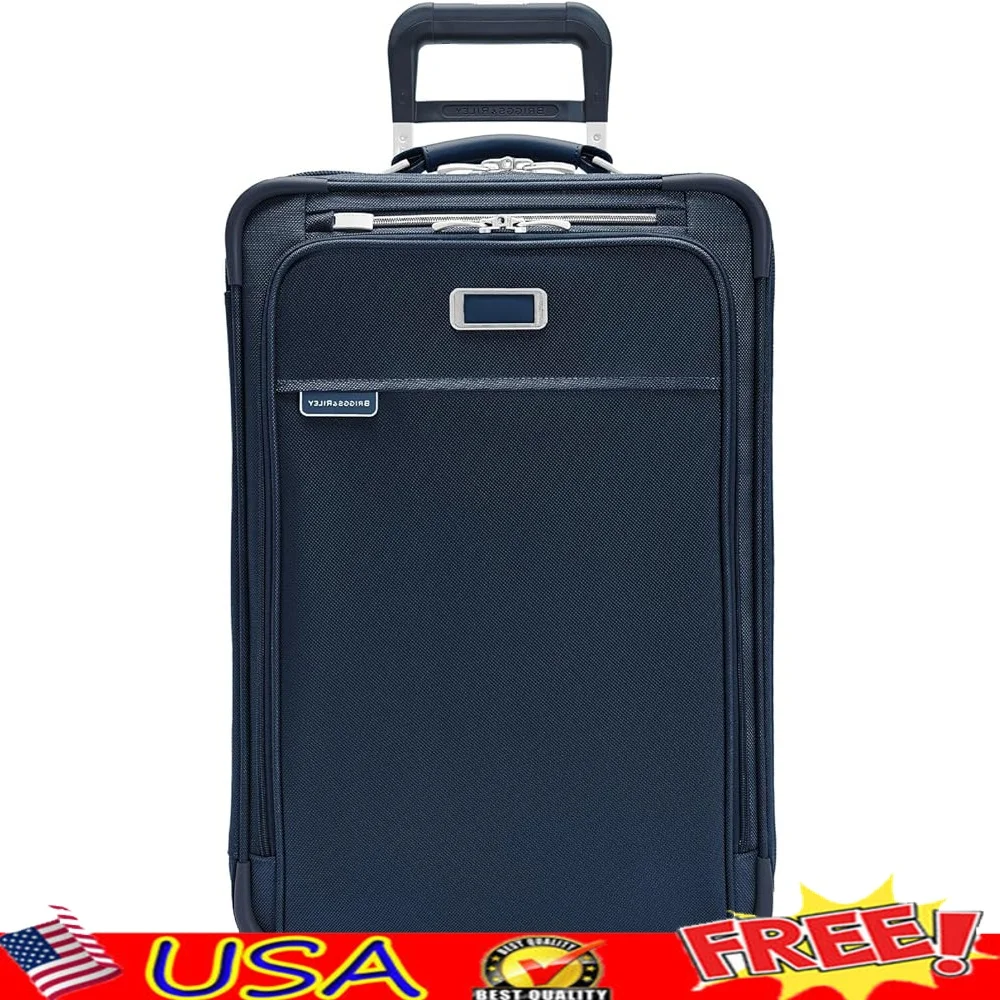 

Expandable 22 Inch Carry On Luggage Softside Rolling Suitcase with USB Pocket Self-Repairing Wheels Travel Bag Business